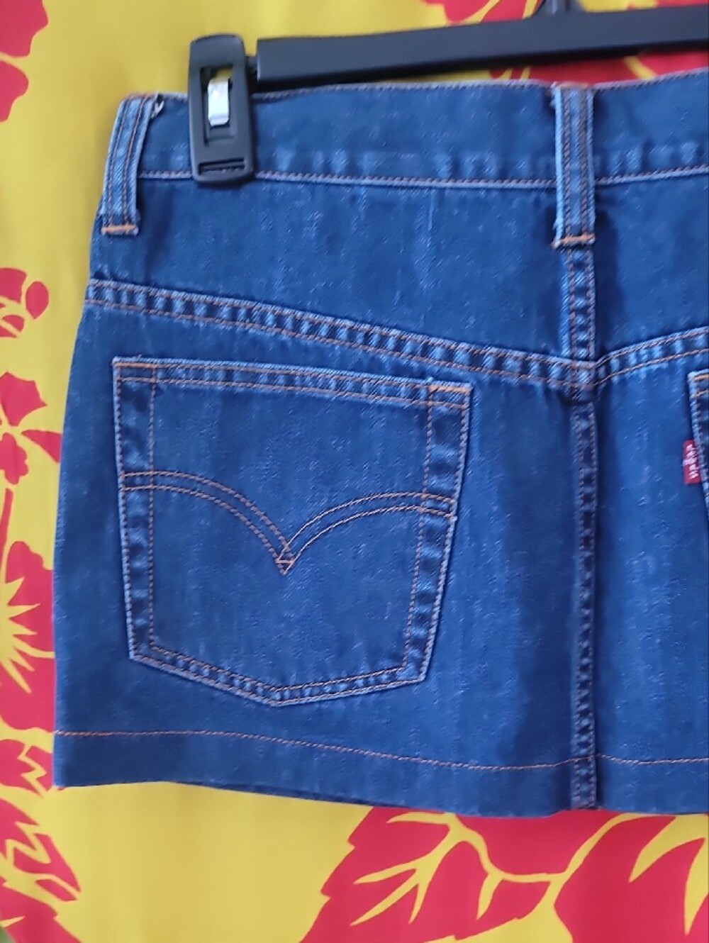 Levi's Fun Ready Dark Blue Denim Mini Skirt - Picture 7 of 11